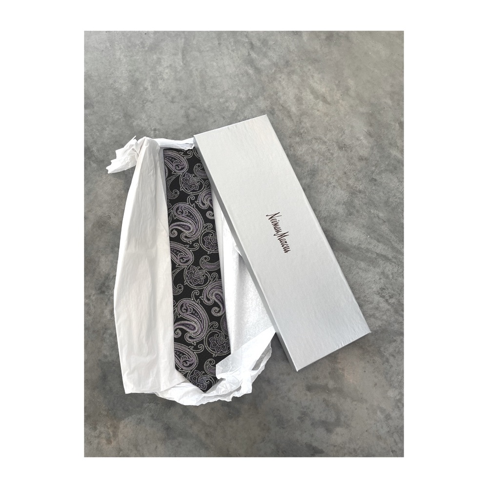 Never worn silk tie from Neiman Marcus